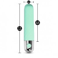 10-Speed USB Recharging Silicone Vibrator 3.8 Inches Green